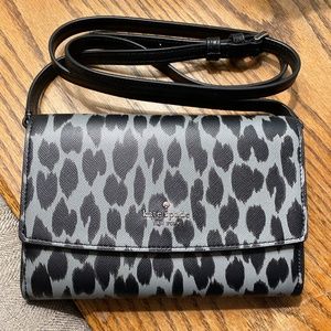 Kate Spade, Perry leather crossbody, spotted animal print